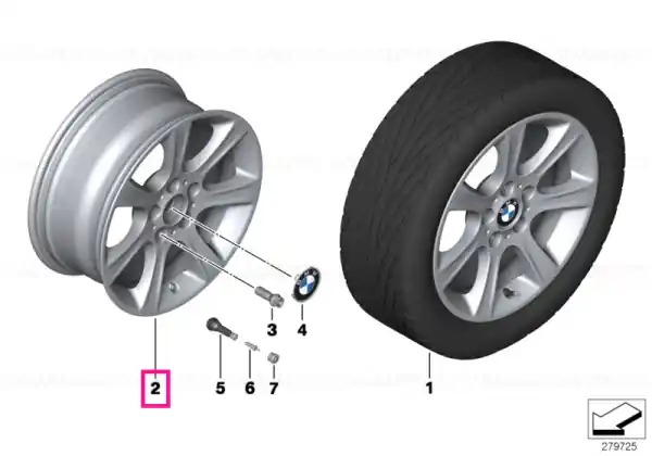 Ofertă limitată Light alloy rim 8JX17 ET:34 - BMW