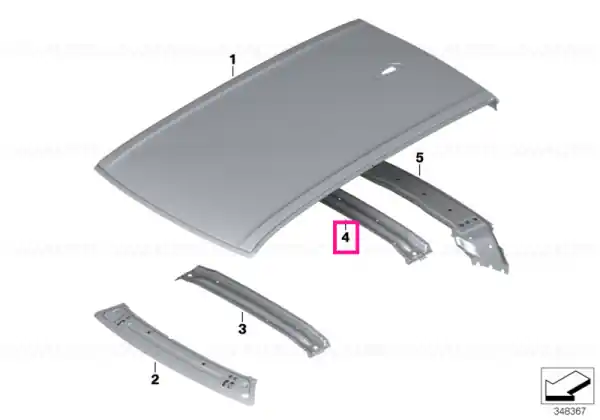 Bestseller Rear roof bow - BMW