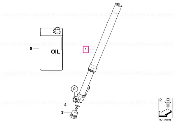 Fork leg left - BMW Motorrad Ofertă limitată