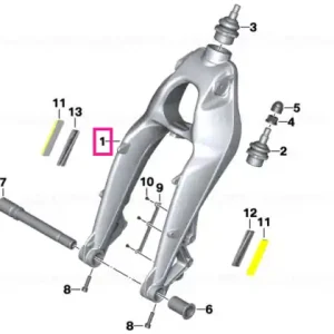 Wheel carrier, silver - BMW Motorrad Doar azi