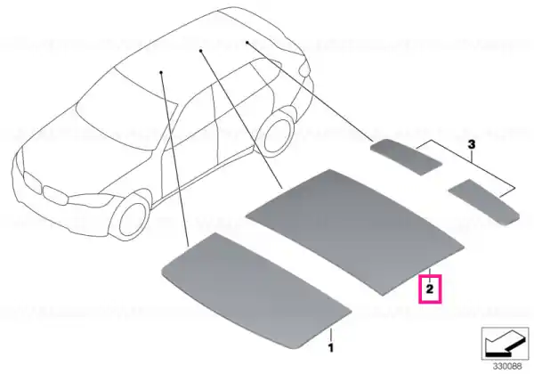 Preț promoțional Sound insulating roof center - BMW