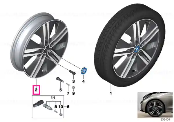 Reducere Roata aliaj 5,5JX20 ET:53 5,5JX20 ET:53 - BMW