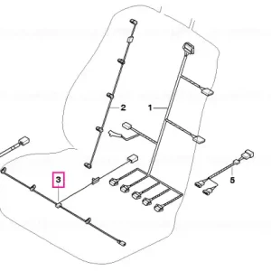 Wiring harness, a/c, seat cushions front - BMW Reducere specială