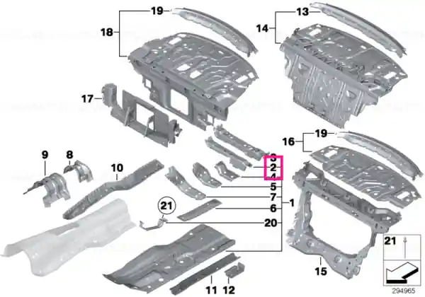 Cumpărături sigure Left front seat console - BMW