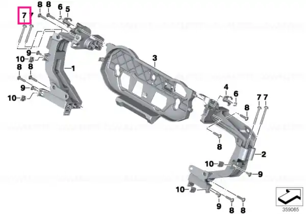 Șurub cilindric - M6X50-8.8-ZNNIV - BMW Motorrad Super ofertă