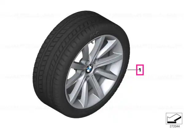 Roată completă de iarnă - Star Spoke 365 cu anvelopa Dunlop SP Winter Sport 3D ROF - 245/45R18 100V XL - BMW Seria 5/6 F10/F11/F12/F13/F06 Preț mic
