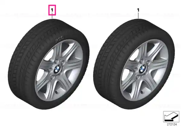 Roată completă de iarnă - Star Spoke 377 cu anvelopa Bridgestone Blizzak LM-32 - 205/55R16 91H - BMW Seria 1/2 F20/F21/F22/F23 Vezi acum