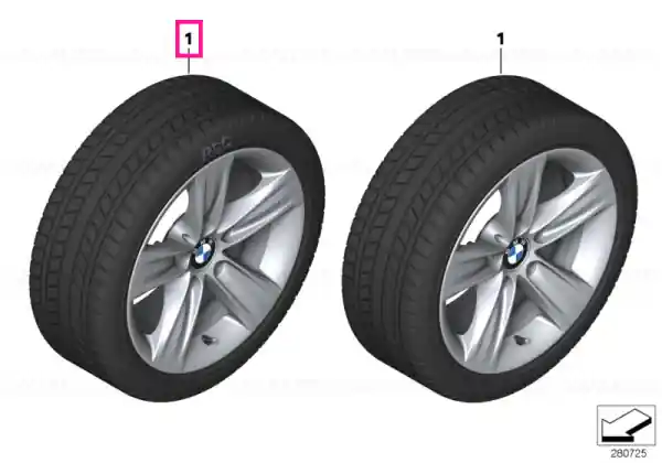 Roată completă de iarnă - Star Spoke 391 cu anvelopa Dunlop SP Winter Sport 4D - 225/55R16 95H - BMW Seria 3/4 F30/F31/F32/F33/F36 Promoție