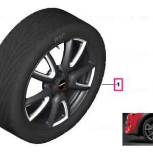 Set roți complete de vară - JCW Double Spoke 534 (bright milled, forged) cu anvelopa Dunlop SP Sport Maxx RT ROF - 205/40R18 86W XL - Mini F56/F57 - Jante forjate Reducere extra