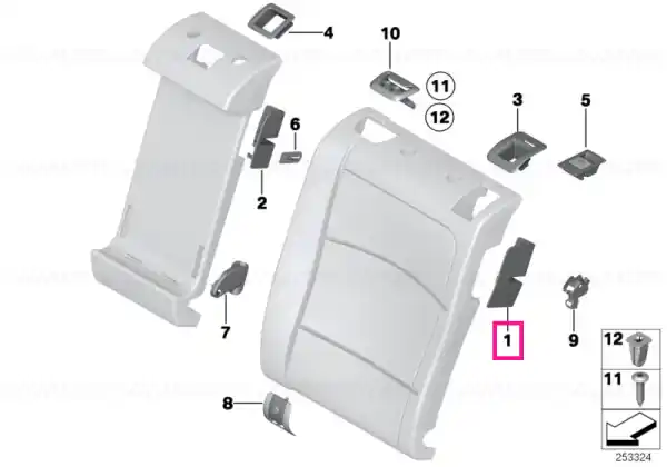 Ofertă specială Lock panel, right OYSTER - BMW