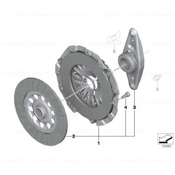 Plată sigură Set piese debreiaj D=240MM - BMW