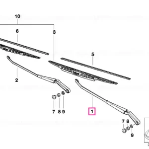 Wiper arm, left - BMW Cel mai bun preț