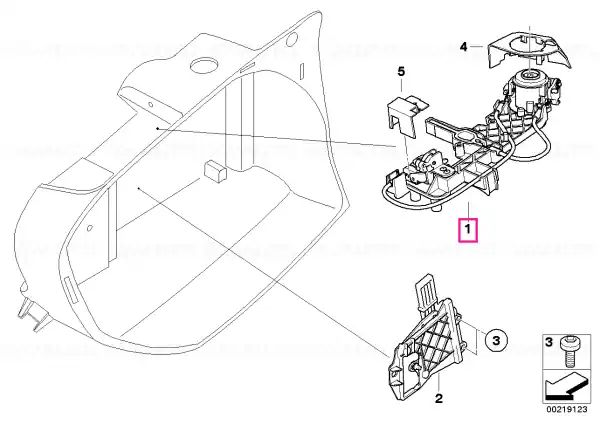 Lichidare de stoc Locking mechanism, top 28L - BMW Motorrad