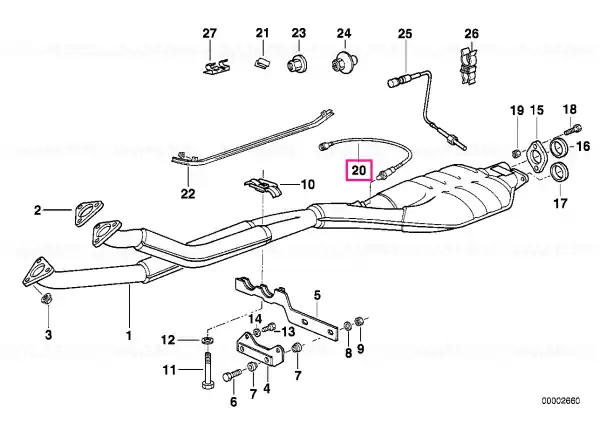 Senzor oxigen, 1450MM L=1450MM - BMW Ofertă specială