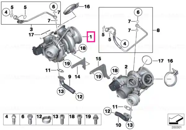 Exch. turbo charger ZYL. 1-6 - BMW Super ofertă